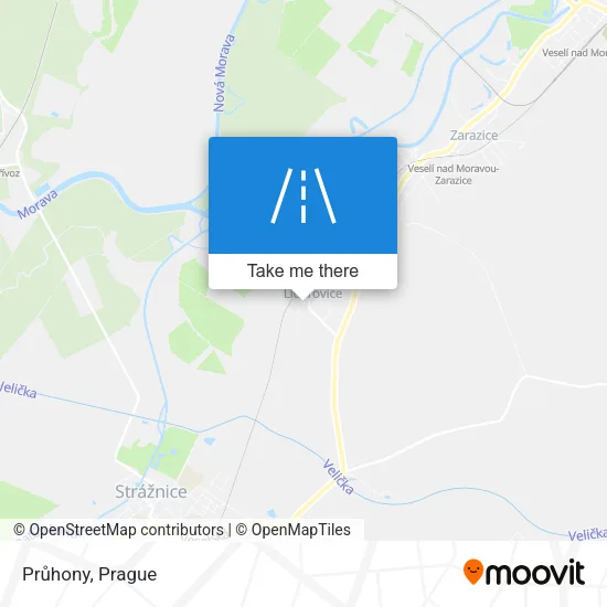 Карта Průhony
