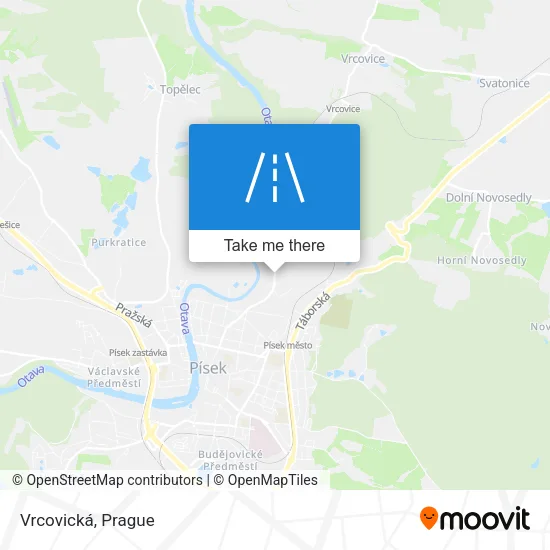 Карта Vrcovická