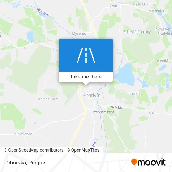 Карта Oborská