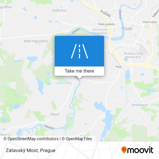Zátavský Most map