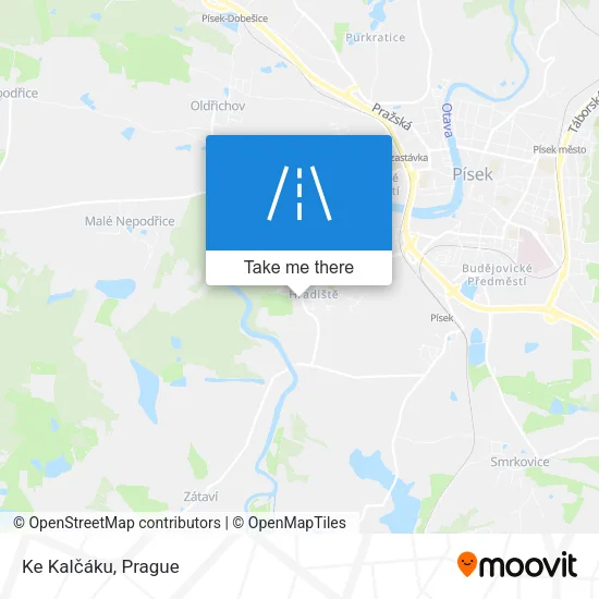 Карта Ke Kalčáku
