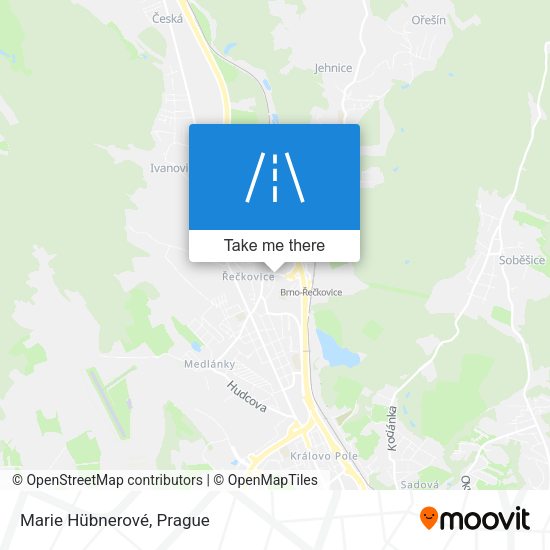 Marie Hübnerové map
