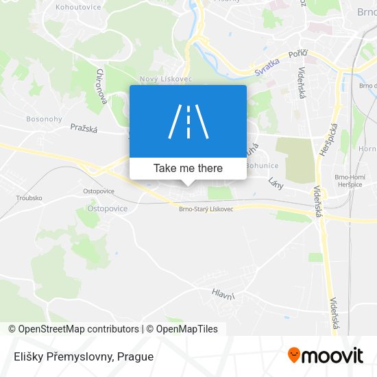 Elišky Přemyslovny map