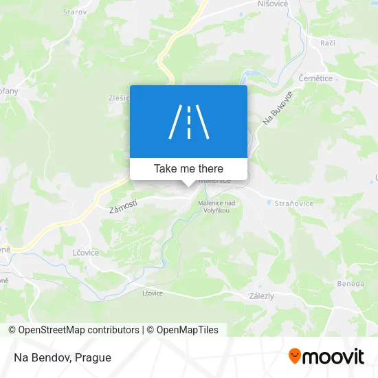 Карта Na Bendov