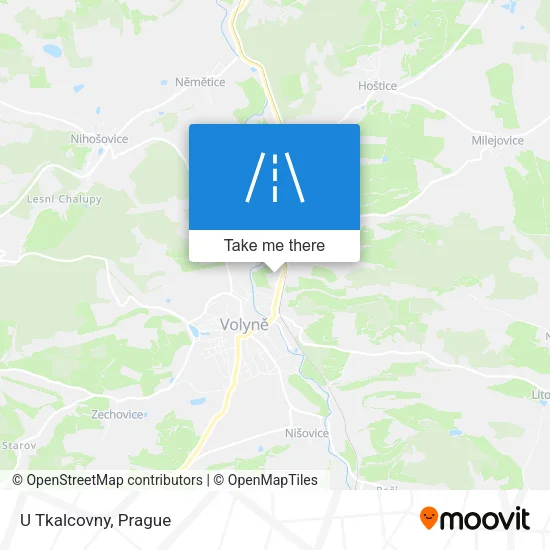 Карта U Tkalcovny