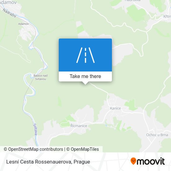 Lesní Cesta Rossenauerova map