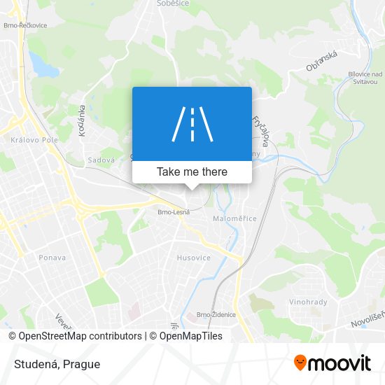 Карта Studená