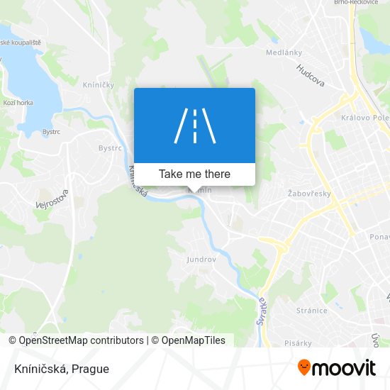 Kníničská map