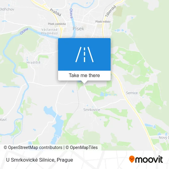 Карта U Smrkovické Silnice