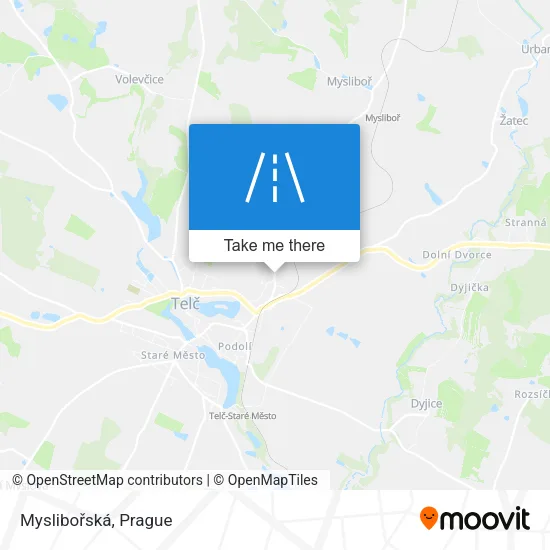 Карта Myslibořská