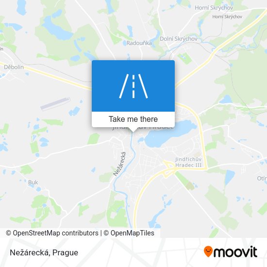 Nežárecká map