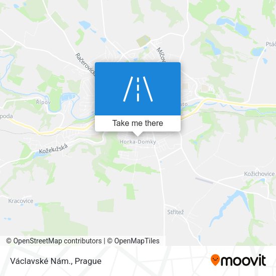 Václavské Nám. map