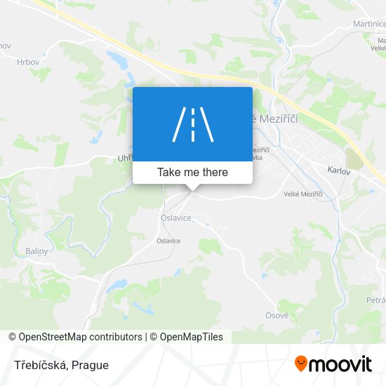Třebíčská map