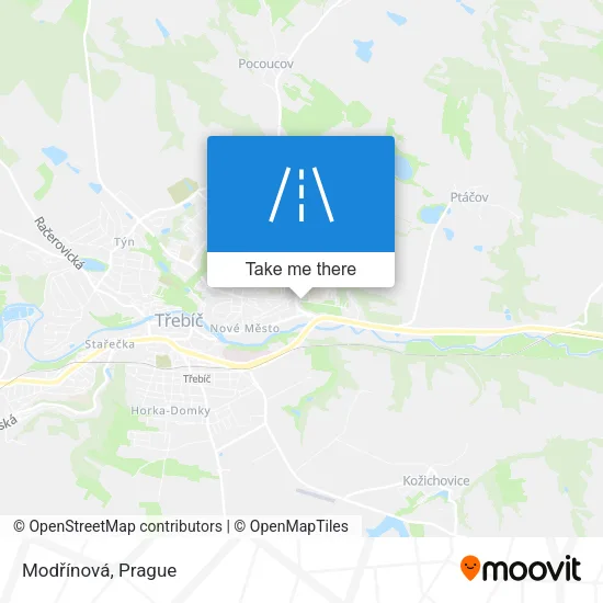 Карта Modřínová