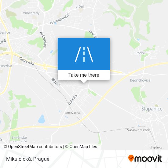 Карта Mikulčická