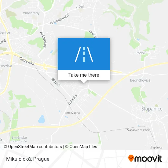 Карта Mikulčická