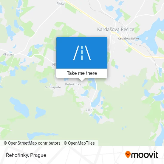 Карта Řehořinky