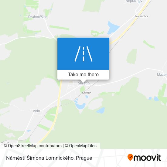 Náměstí Šimona Lomnického map