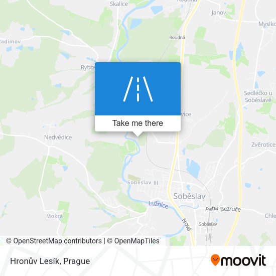 Hronův Lesík map