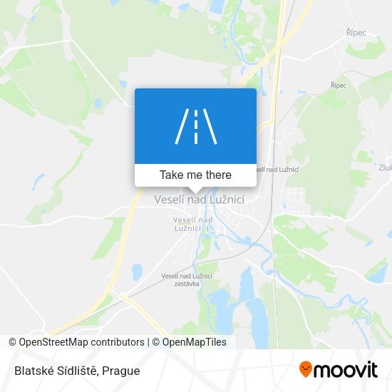 Blatské Sídliště map