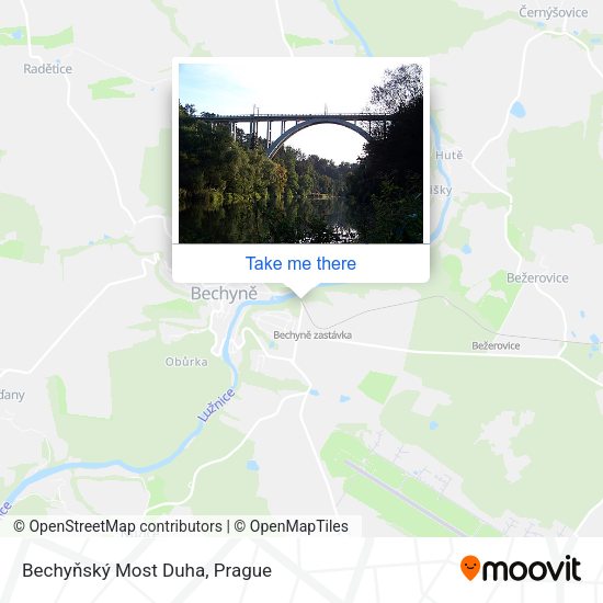 Bechyňský Most Duha map