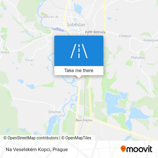 Na Veselském Kopci map