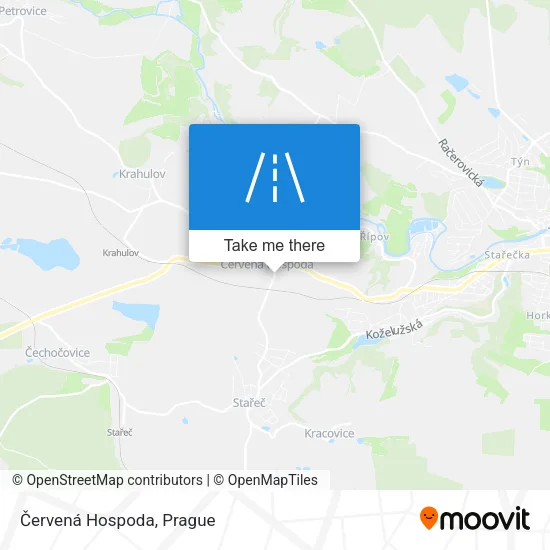 Карта Červená Hospoda