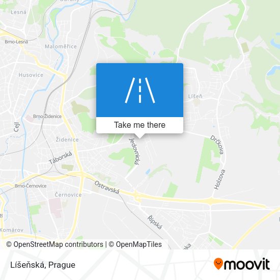 Líšeňská map