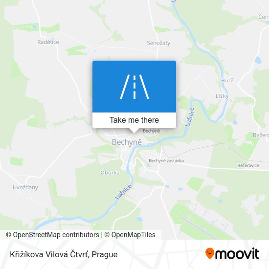 Křižíkova Vilová Čtvrť map