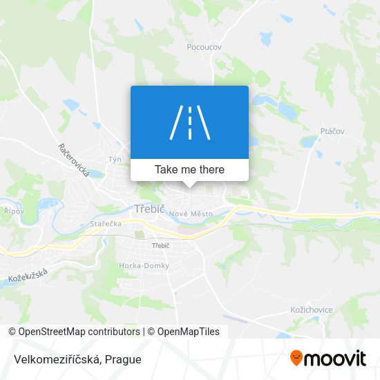 Velkomeziříčská map