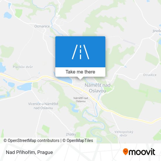 Nad Příhořím map
