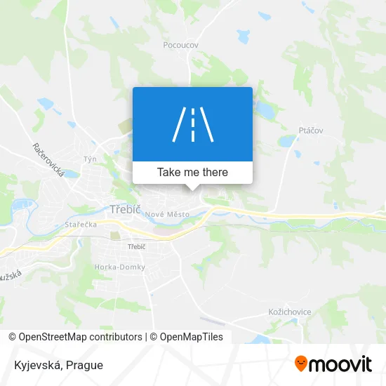 Карта Kyjevská