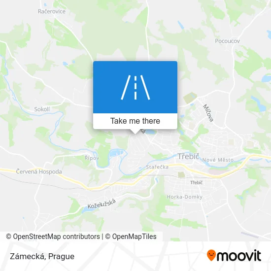 Карта Zámecká