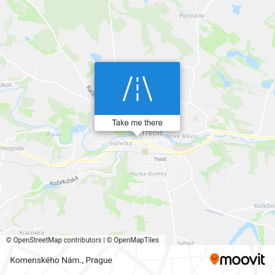 Komenského Nám. map
