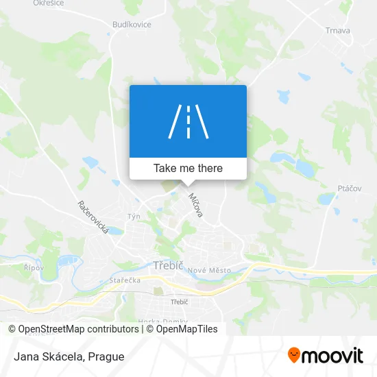 Карта Jana Skácela