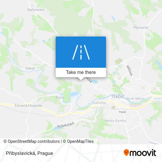 Přibyslavická map