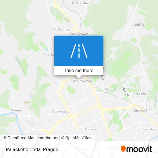 Palackého Třída map