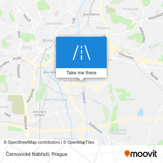Černovické Nábřeží map