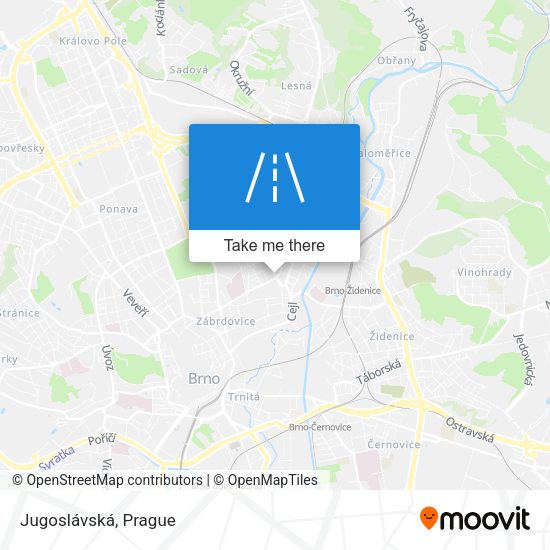 Карта Jugoslávská