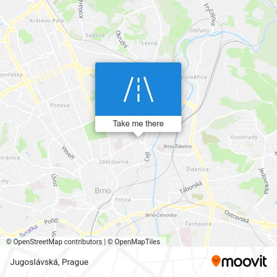 Карта Jugoslávská
