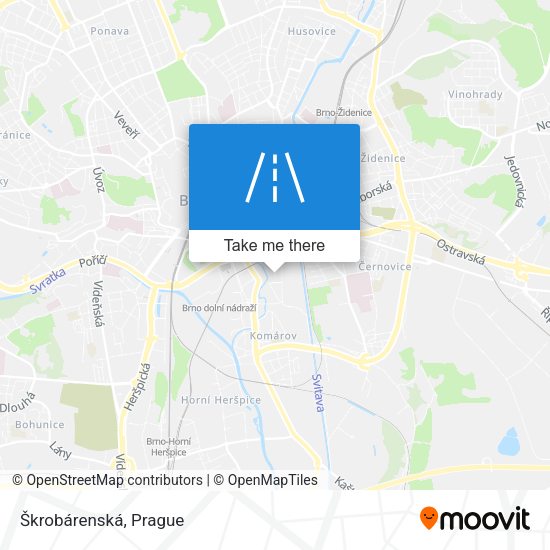 Škrobárenská map
