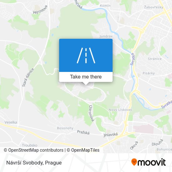 Návrší Svobody map