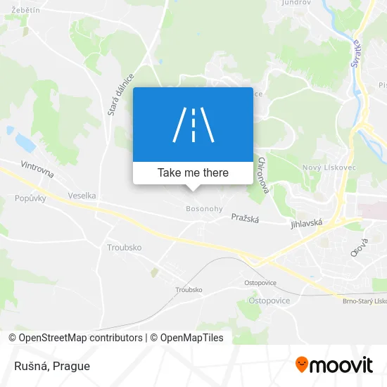 Карта Rušná