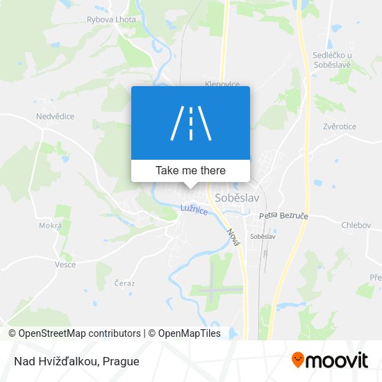 Nad Hvížďalkou map