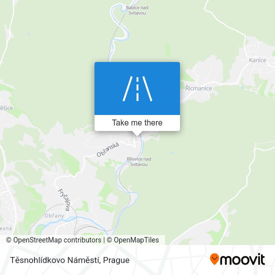 Těsnohlídkovo Náměstí map