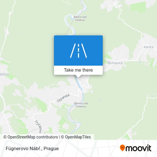 Fügnerovo Nábř. map
