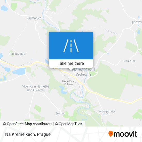 Na Křemelkách map