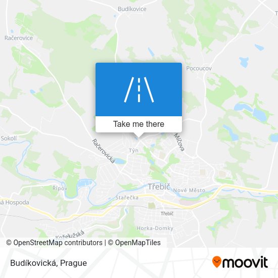 Budíkovická map