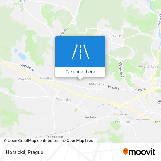 Карта Hoštická