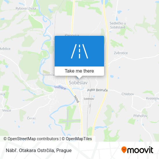 Nábř. Otakara Ostrčila map